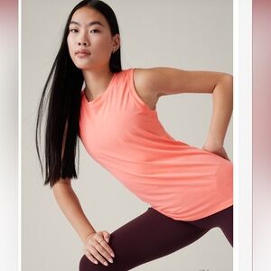 🆕Athletha Vital Tank Essence Size XXS Sunset Glow Orange Coral Sleeveless top